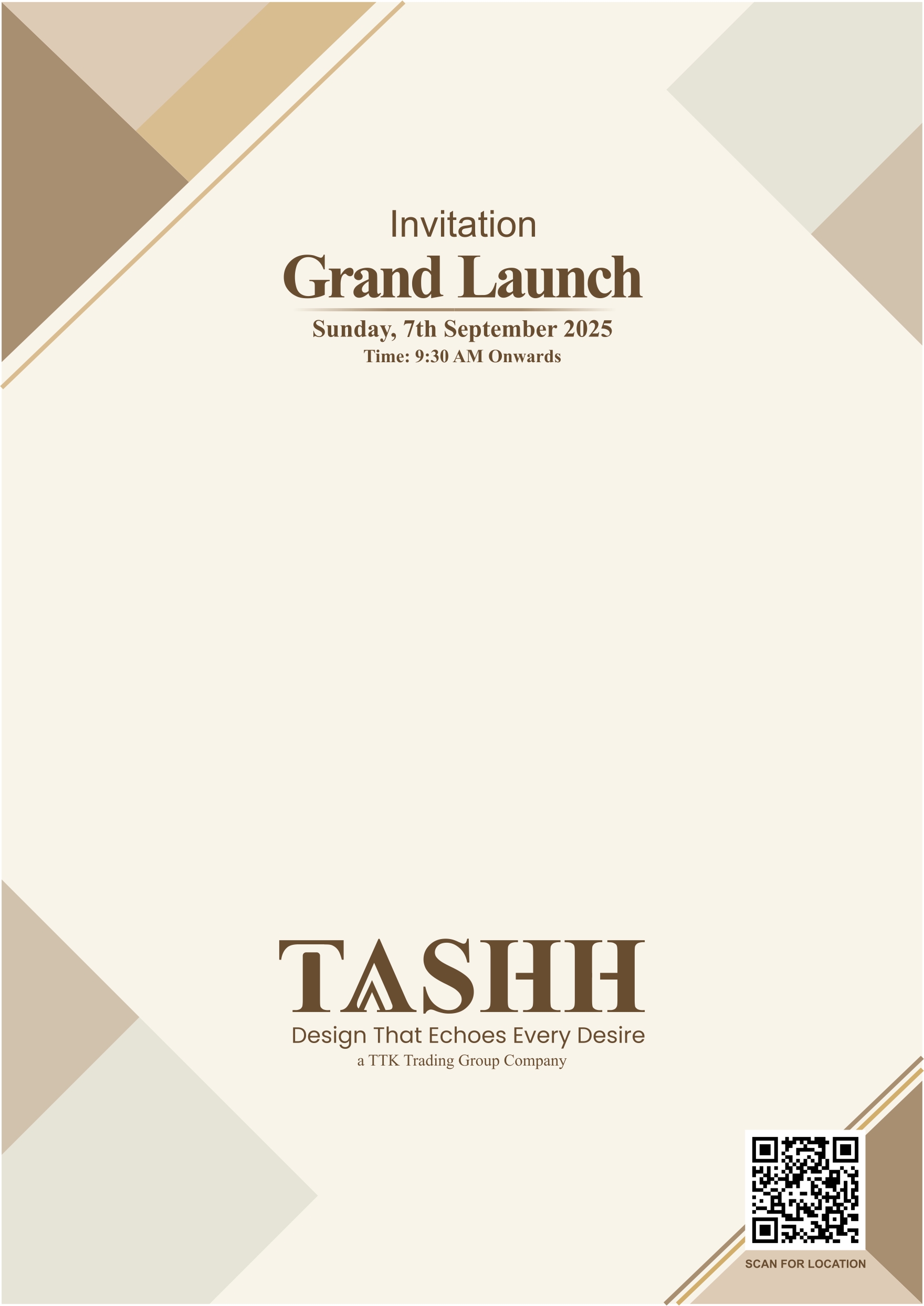 TASHH Grand Launch Invitation